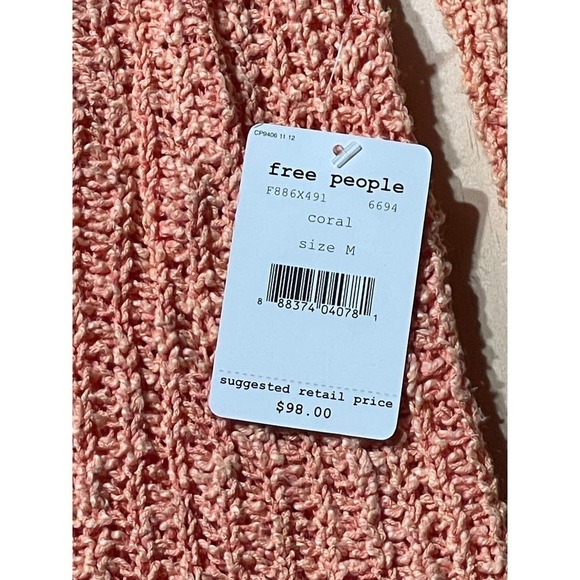 Women's Free People Coral Knit Sweater. Size Medium. MSRP$98 - Picture 4 of 5